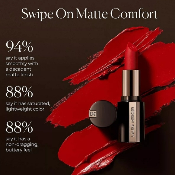 Laura Mercier Caviar Smoothing Matte Lipstick: Nude Sateen (143), .13oz, NIB - Picture 6 of 8